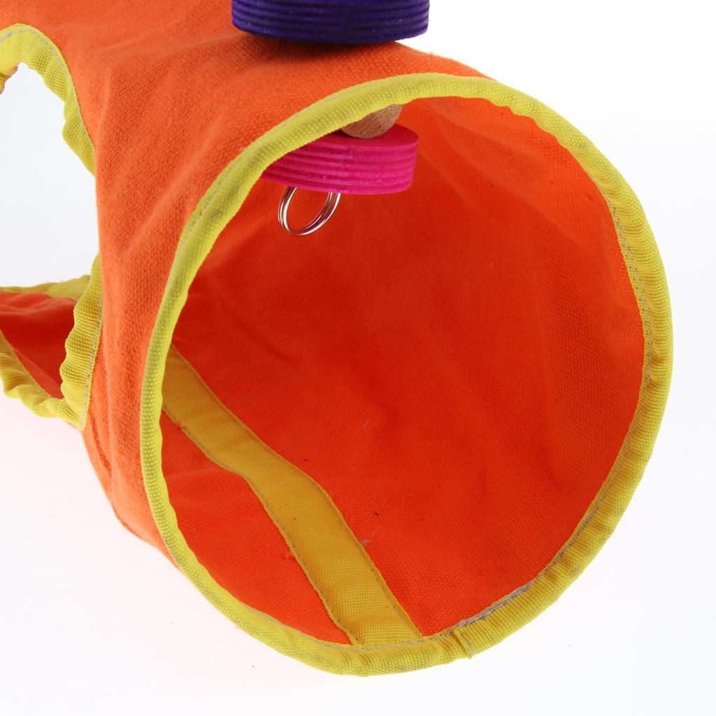 Bird Parrot Cage Hanging Decorative Toy Swing Bed Comfy Tunnel Hammock Hut