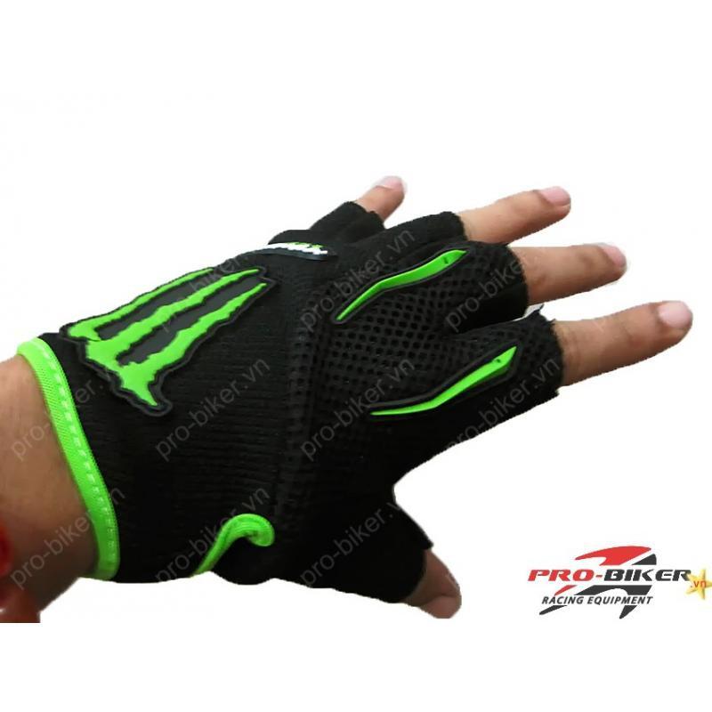 Găng tay cụt ngón Monster Pro-Biker đi xe máy