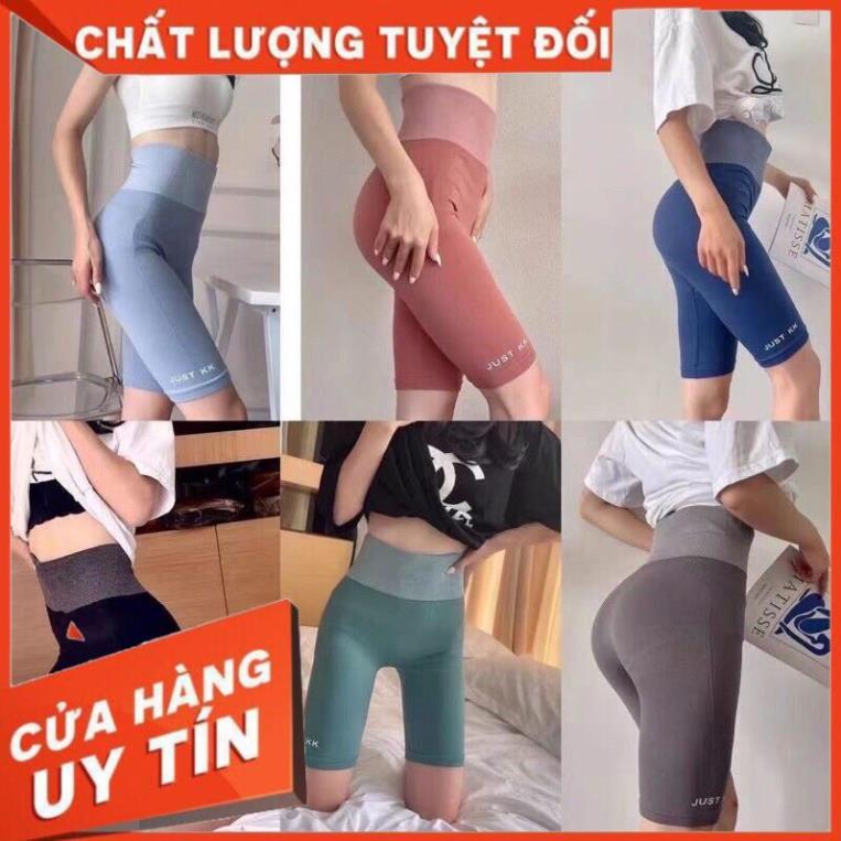 Quần tập ngố cao cấp Gym nữ cạp lưng cao, co giãn 4 chiều,dùng tập Yoga, Gym, Zumba, Aerobic Just KK