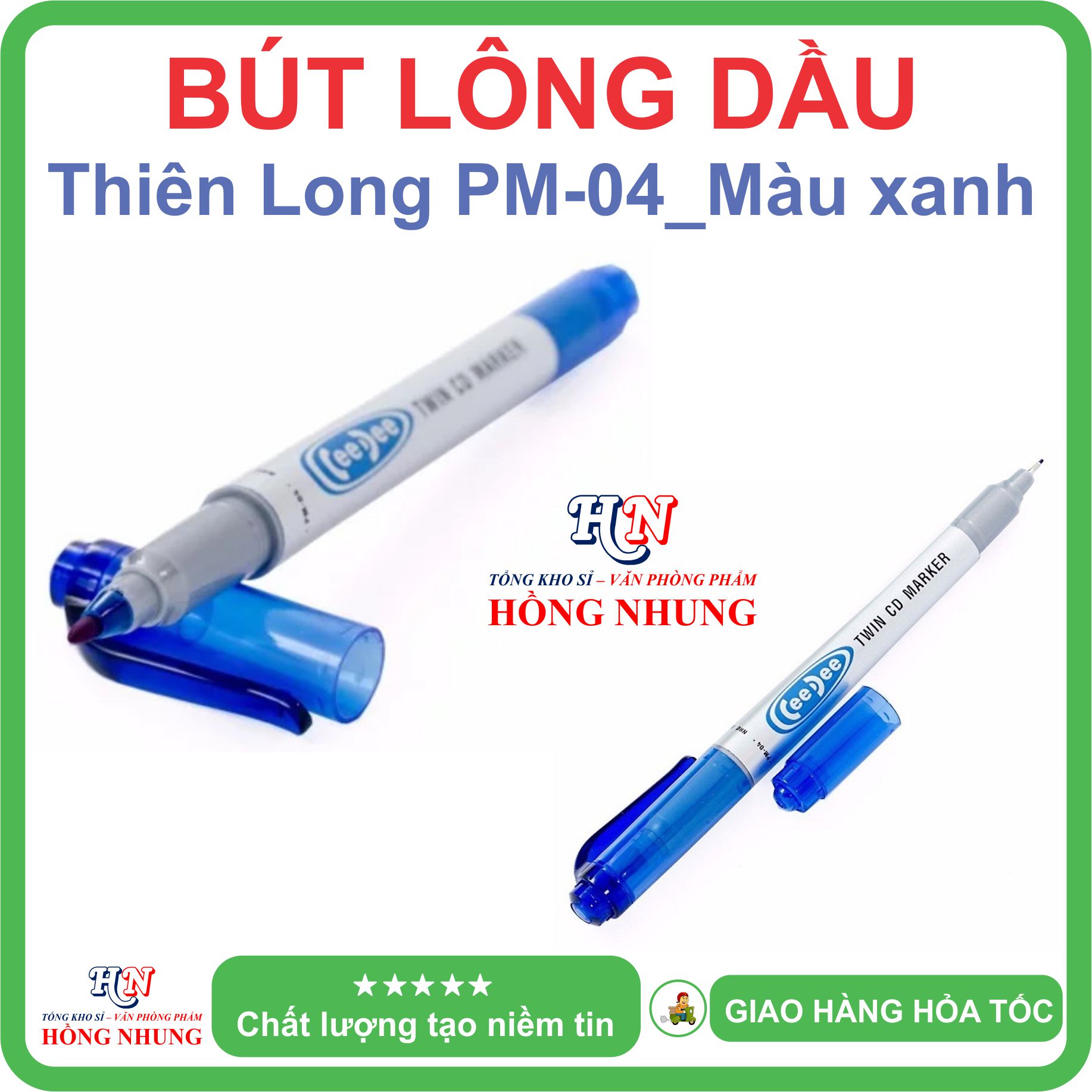 [SALE] Bút Lông Dầu PM-04, Nét viết đều, đậm và êm.