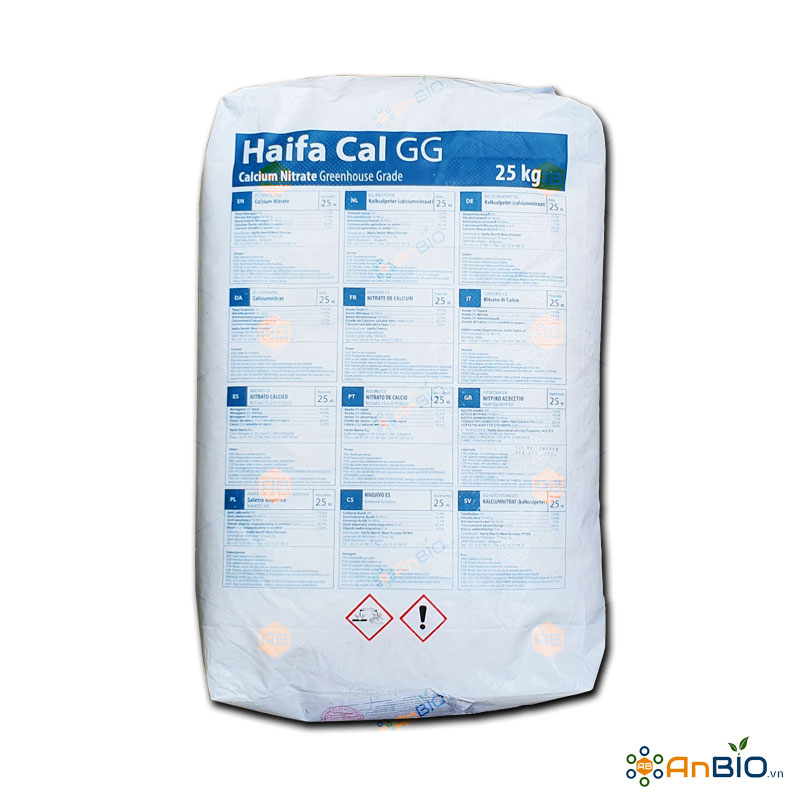 PHÂN BÓN CANXI NITRAT Haifa - Cal 15.5 - 0 - 0 +26.5 CaO SIÊU CANXI CHỐNG THỐI TRÁI, NỨT TRÁI CHỐNG RỤNG BÔNG, RỤNG TRÁI, CHỐNG VÀNG LÁ TĂNG MÀU SẮC HOA LÁ, TĂNG SỨC ĐỀ KHÁNG CÂY TRỒNG