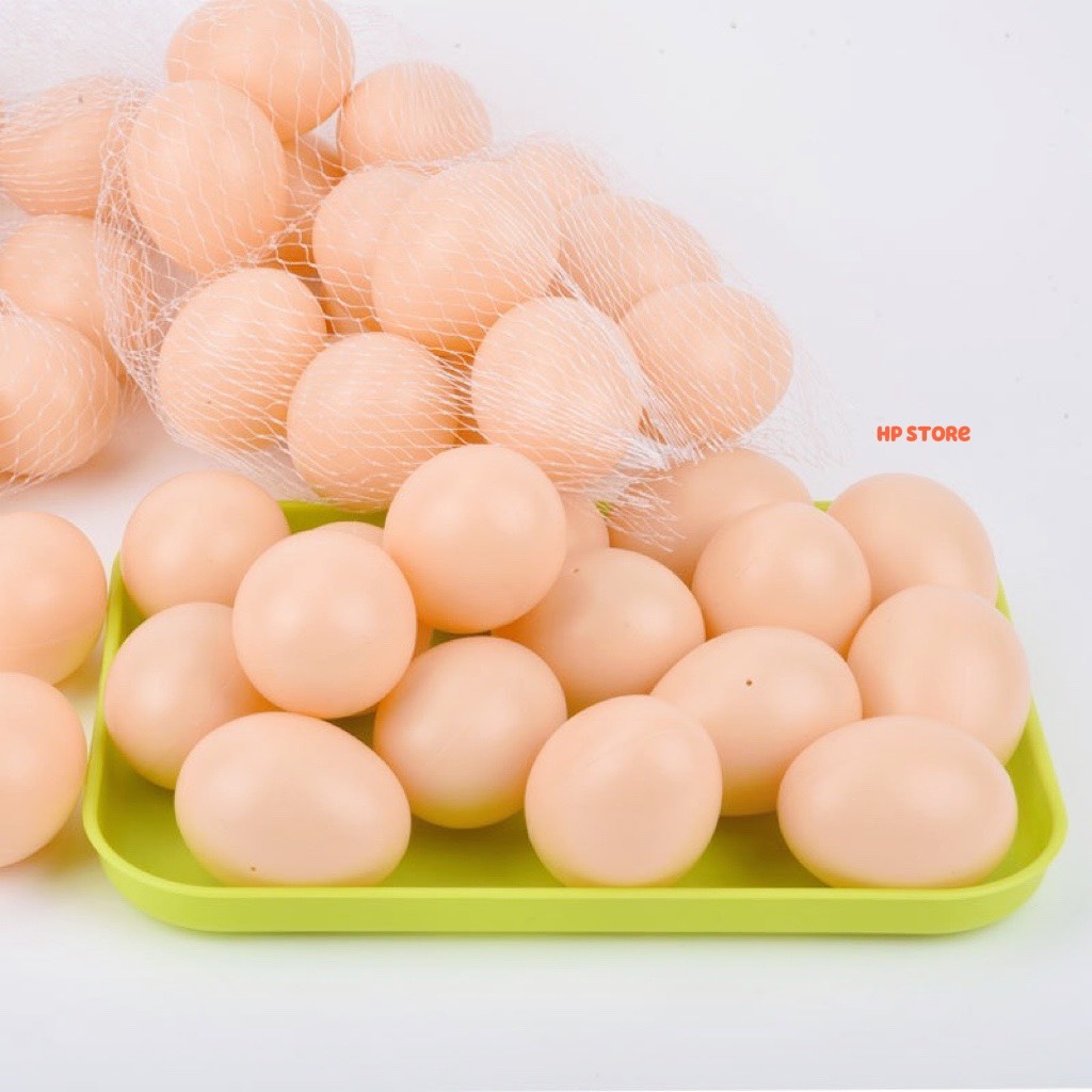 Túi Trứng Gà Giả 10 Trái Nhựa ABS Hàng Đẹp Bền Đồ Chơi Bé Trai Bé Gái