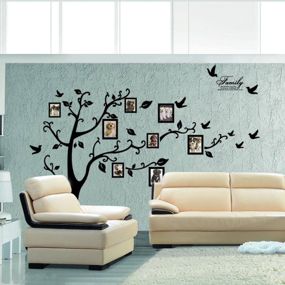 Decal dán tường Cây treo ảnh 4 size lớn