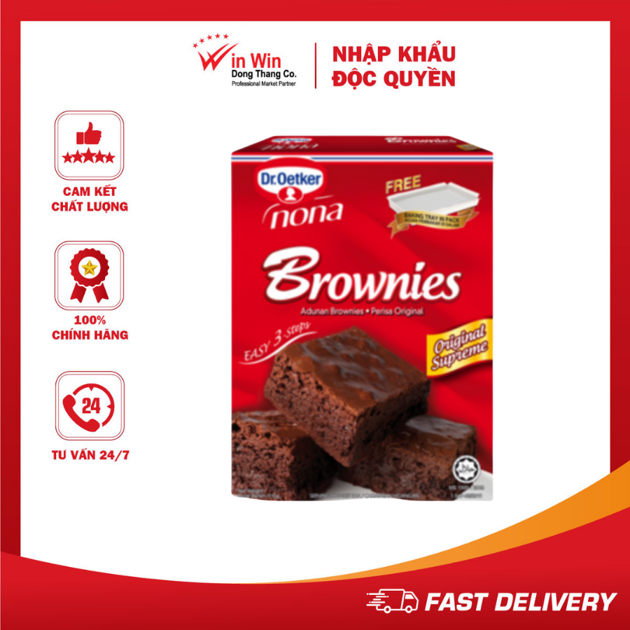 Bột Làm Bánh Brownies Dr. Oetker 510g (Thương Hiệu Đức - SX Malaysia) - Date 27/12/2023