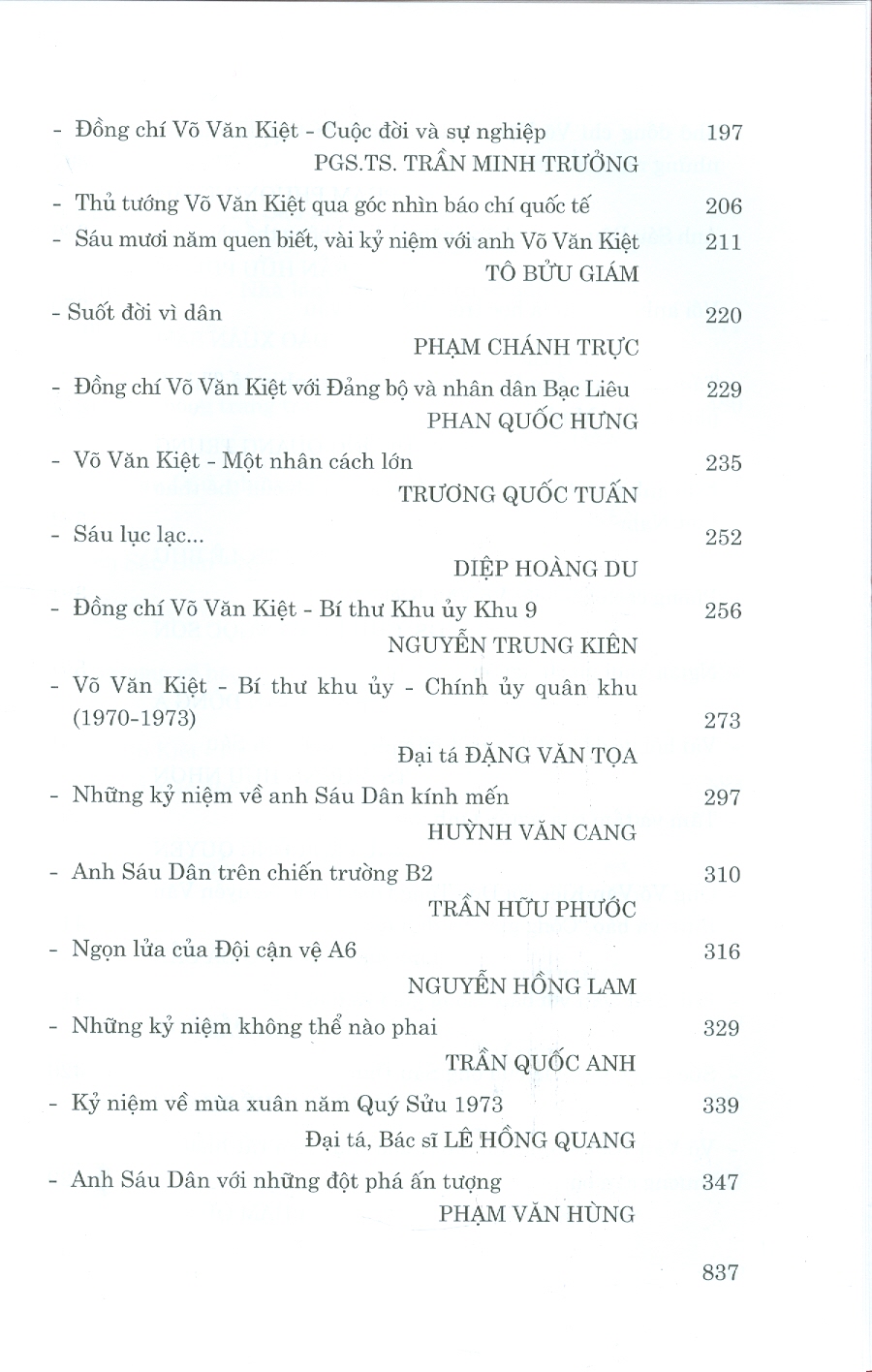 Võ Văn Kiệt - Một Nhân Cách Lớn, Nhà Lãnh Đạo Tài Năng Suốt Đời Vì Nước Vì Dân (Hồi ký) (Bản giới hạn, in 100 quyển)