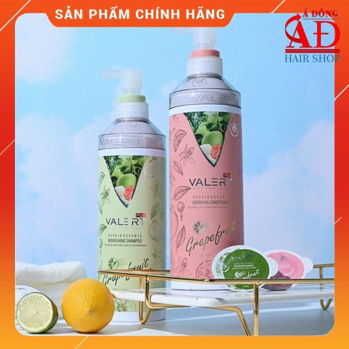 [+Tặng mũ trùm] Bộ dầu gội xả bưởi Valert Grapefruit siêu mượt ngăn rụng mọc tóc 850mlx2 + Tinh dầu 60ml