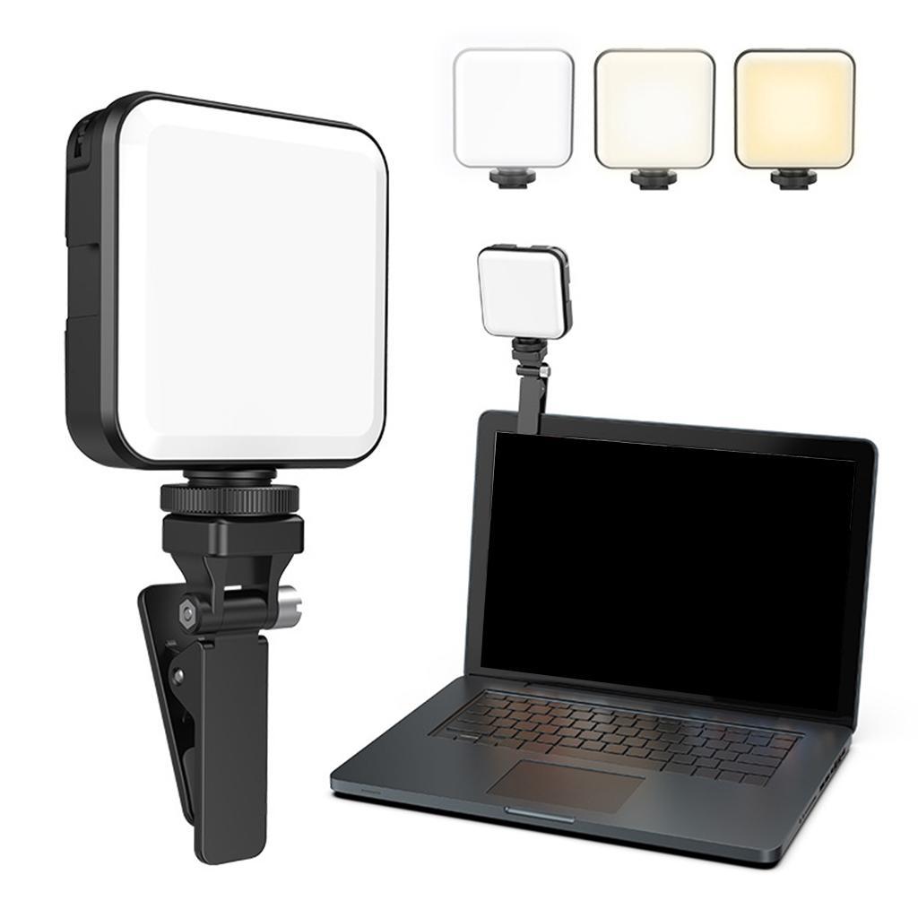 LED Video Light Hot Shoe for Video Recording Professional Cameras Black