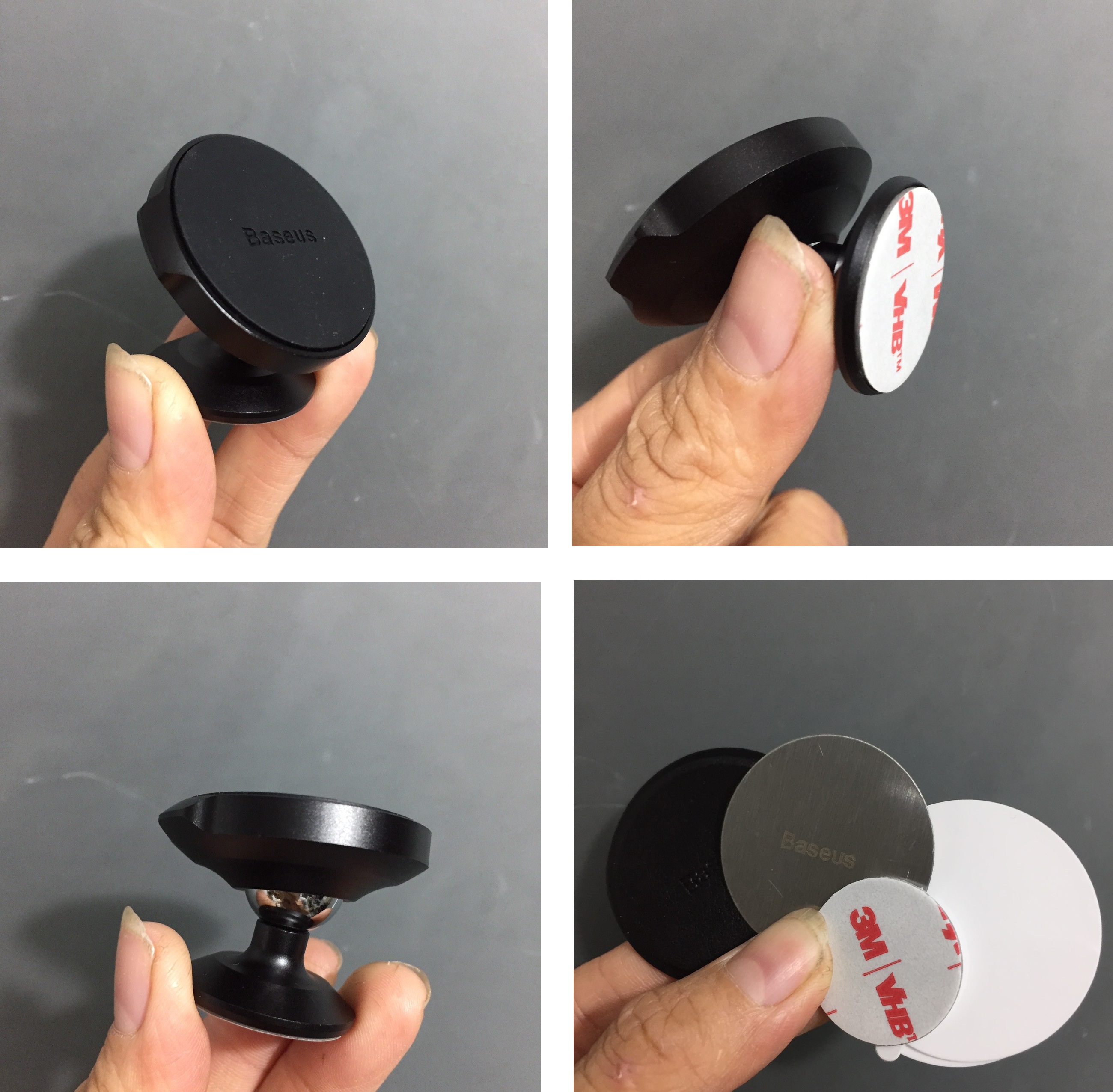Giá đỡ điện thoại từ tính dán táp-lô trên ô tô Baseus Small Ears SUER-B01 _ Hàng chính hãng