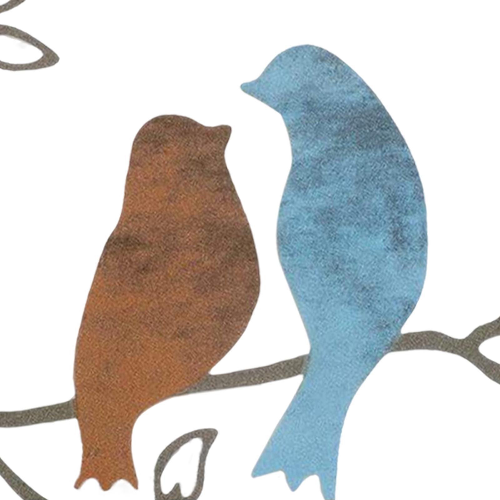 Decorative Bird Wall Silhouette Iron Metal Wall Art for Party Home Decor