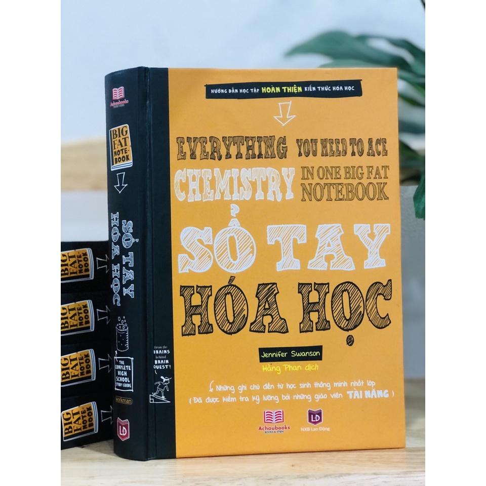 Sách sổ tay học tập Toán học, Hóa học, Khoa học, Hình học, Đại số, Sinh Học - Bìa cứng, in màu