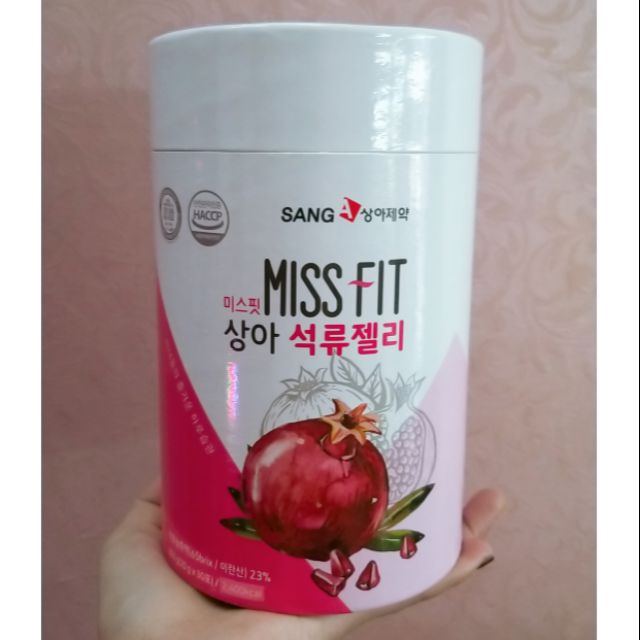 Thạch Lựu bổ sung Collagen đẹp da Sanga Miss Fit