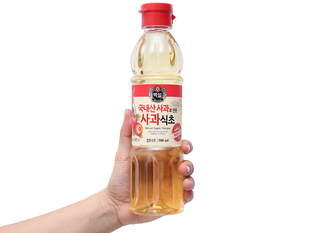 Giấm táo CJ Beksul Hàn Quốc chai 500ml