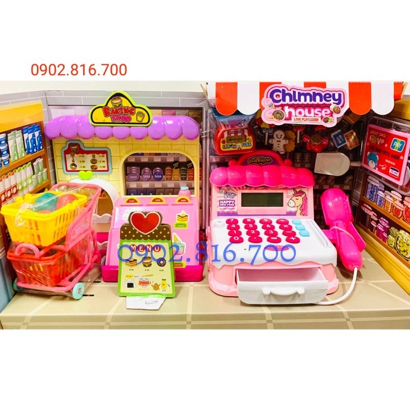 Đồ chơi máy tính tiền siêu thị bán kem - bán bánh kẹo mini 888-42