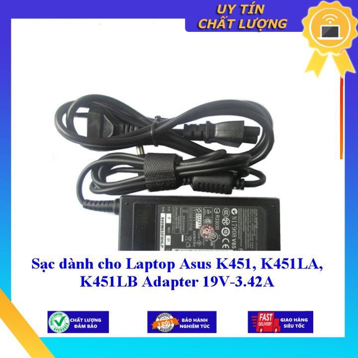 Sạc dùng cho Laptop Asus K451 K451LA K451LB Adapter 19V-3.42A - Hàng Nhập Khẩu New Seal