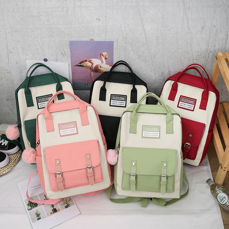 Bộ 5 Trường Trung Học Túi Cho Bé Gái 2020 Du Lịch Ba Lô Nữ Bookbags Teen Sinh Viên Schoolbag Bolsas Escolar