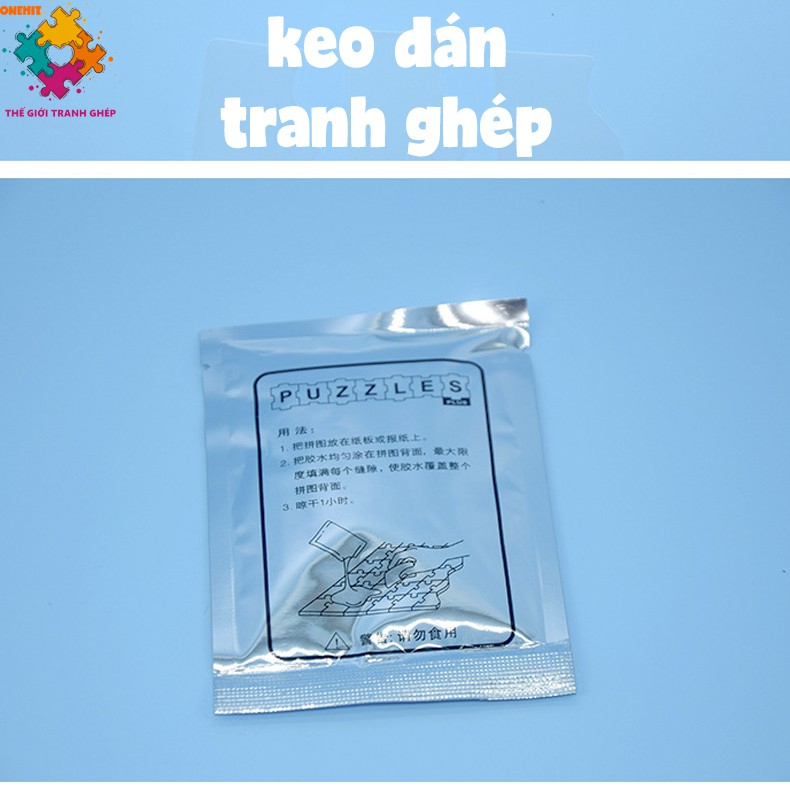 Keo Hồ Dán Tranh Ghép Xếp Hình 1000 2000 3000 mảnh 25G - Có Gạt Nhựa