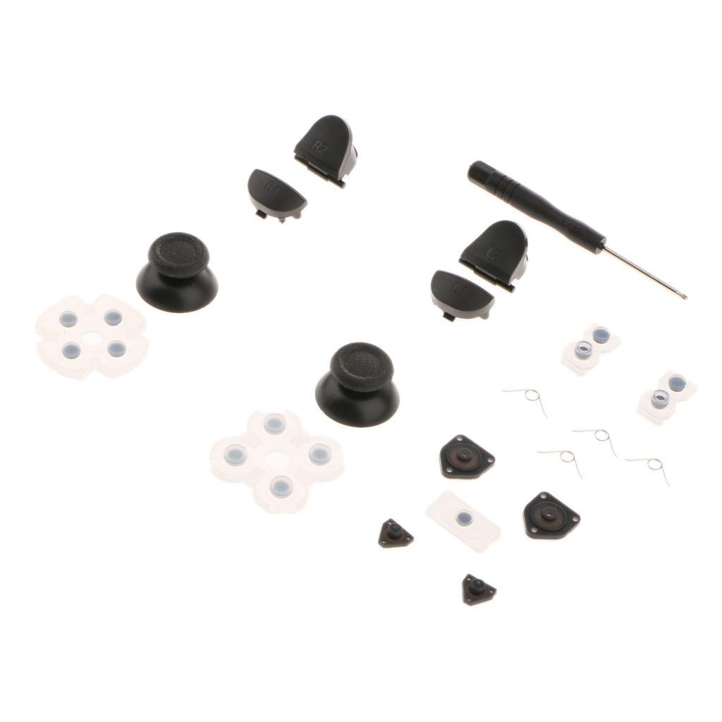 4X For Dualshock 4 PS4 Controller Buttons Thumb Stick Set Replacement