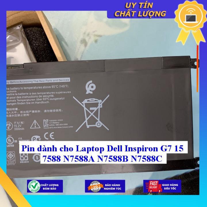 Pin dùng cho Laptop Dell Inspiron G7 15 7588 N7588A N7588B N7588C - Hàng Nhập Khẩu New Seal