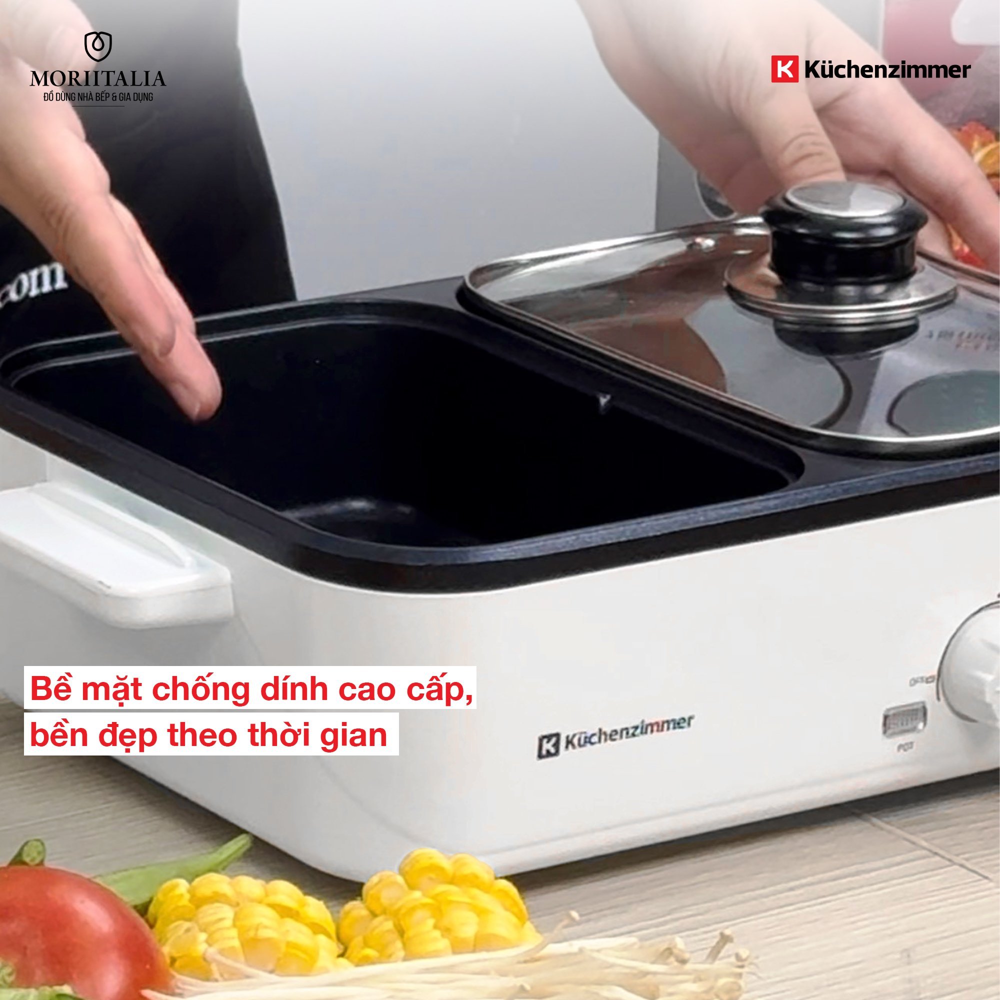 Bếp Lẩu, Nướng Đa Năng 2 Trong 1 - KUC012591 - Hàng Chính Hãng