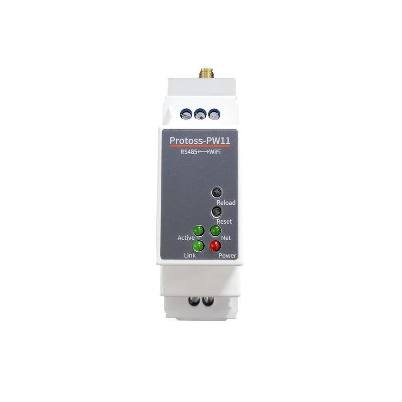 Máy chủ thiết bị công nghiệp có thể lắp đường sắt Cổng nối tiếp RS485 đến WiFi hoặc RJ45 Ethernet Converter hỗ trợ Modbus TCP sang RTU