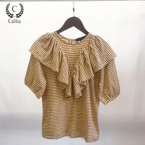 Áo thun nữ Callia tay bèo bo thun Sori