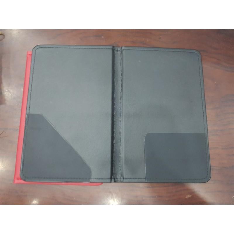 Sổ bìa da kẹp tiền 14x22cm
