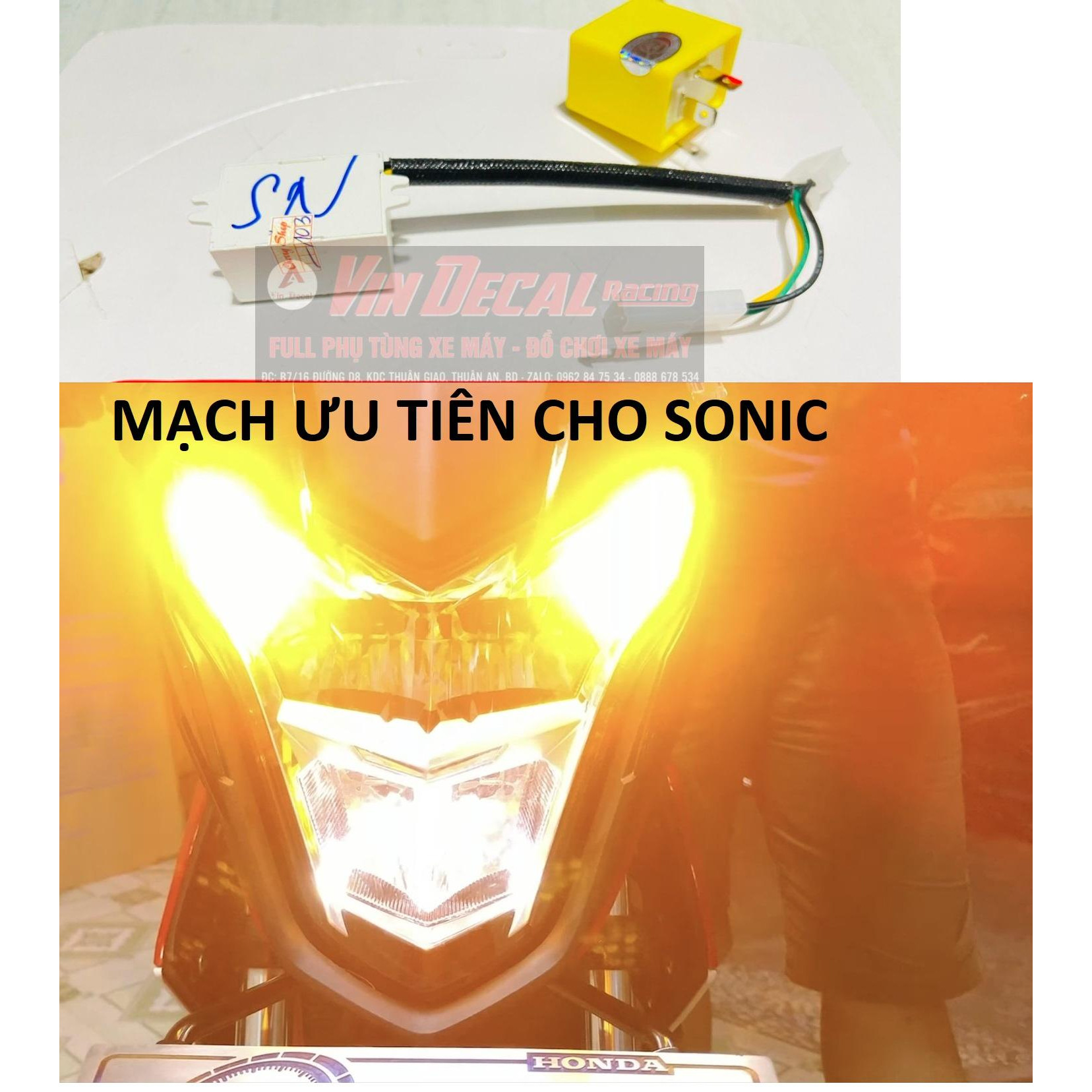 Mạch ƯU TIÊN cho SONIC Mạch ha hazard cho SONIC