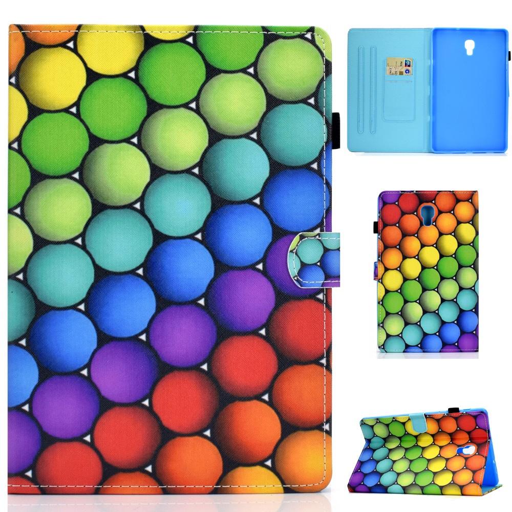 Bao Da Nắp Gập Từ Tính Phong Cách Retro Kèm Giá Đỡ + Phim Dán + Bút Cho Samsung Galaxy Tab A 10.5 T590 T595 T597 Sm-T590