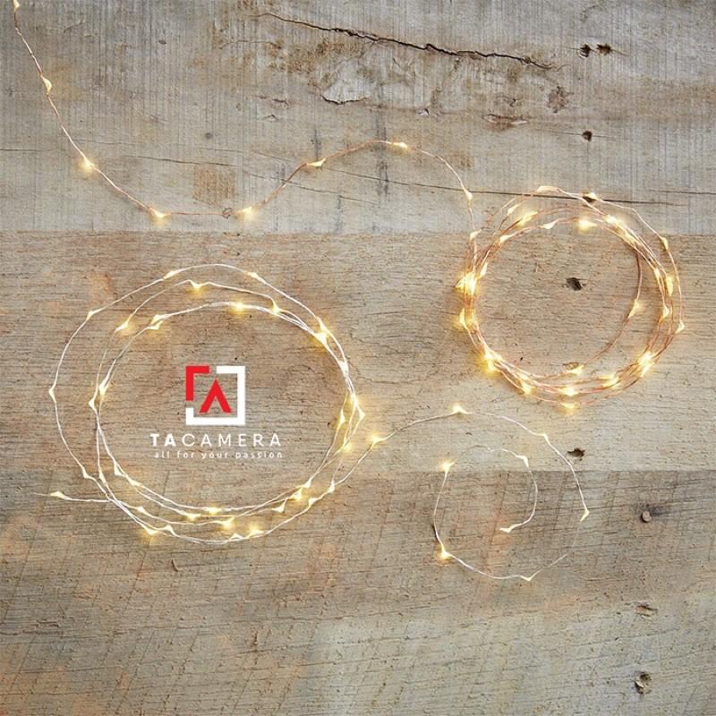 LED Fairy Lights - Đèn Đom Đóm - Size 10m 100 bóng - Nguồn pin AA