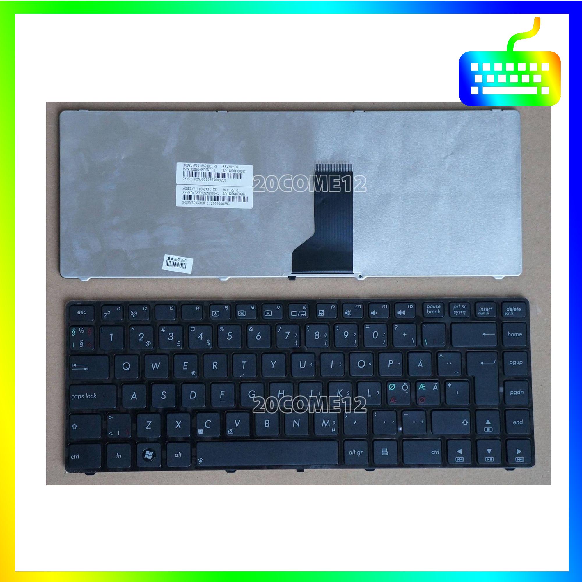 Bàn phím dành cho laptop Asus X44H X44C X44 X43 X43S - Hàng Nhập Khẩu - Sản phẩm mới 100%