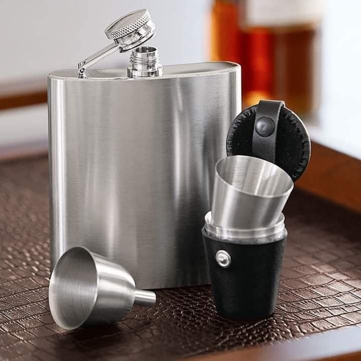 Bình đựng rượu cầm tay WMF Manhattan Hip Flash Set