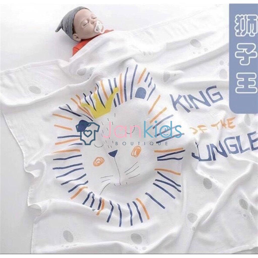 Khăn lụa, chăn lụa cotton aden cao cấp siêu mềm mát cho bé (kích thước 110x110cm)