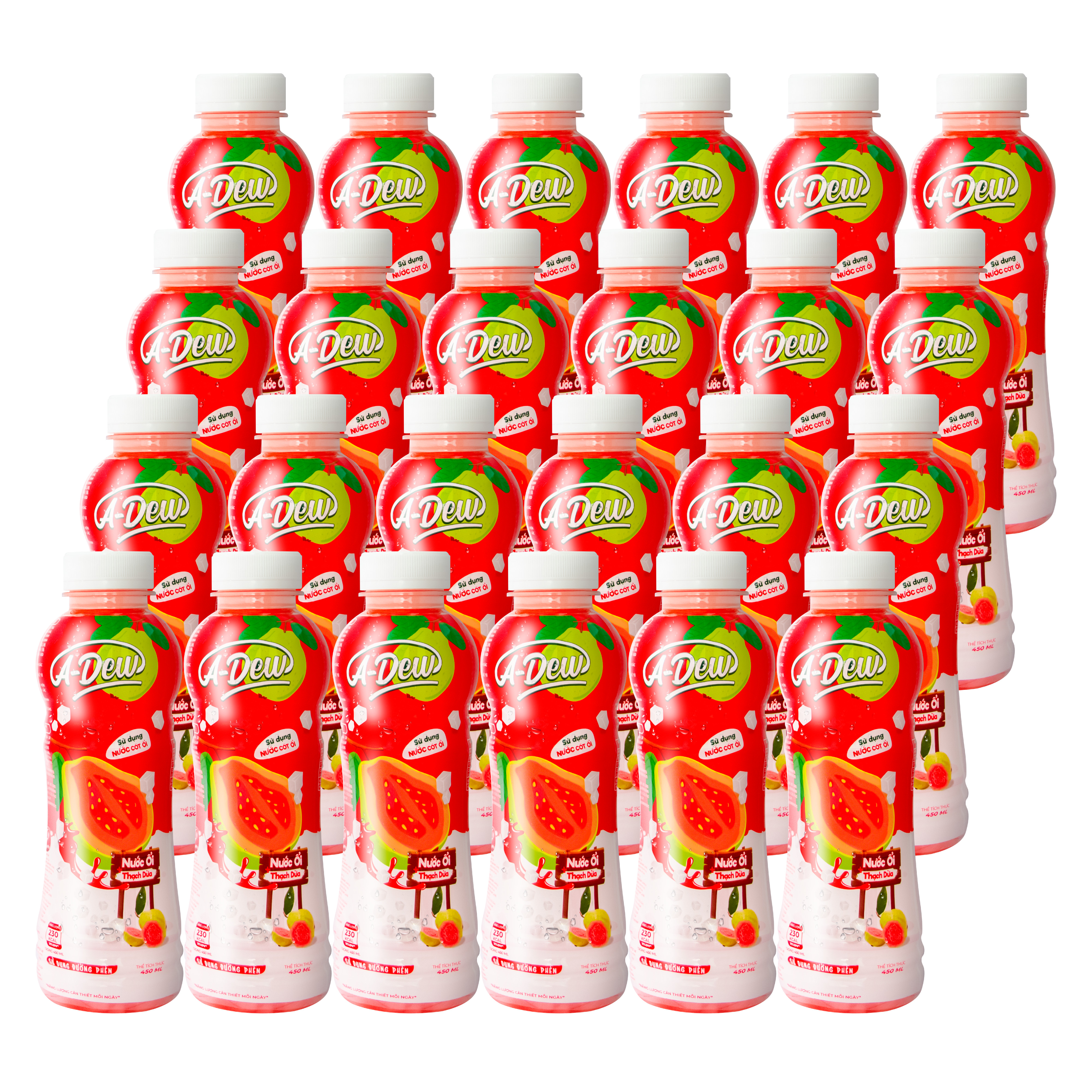 Nước Ổi Thạch Dừa A Dew Chai 450ml - Thùng 24 Chai