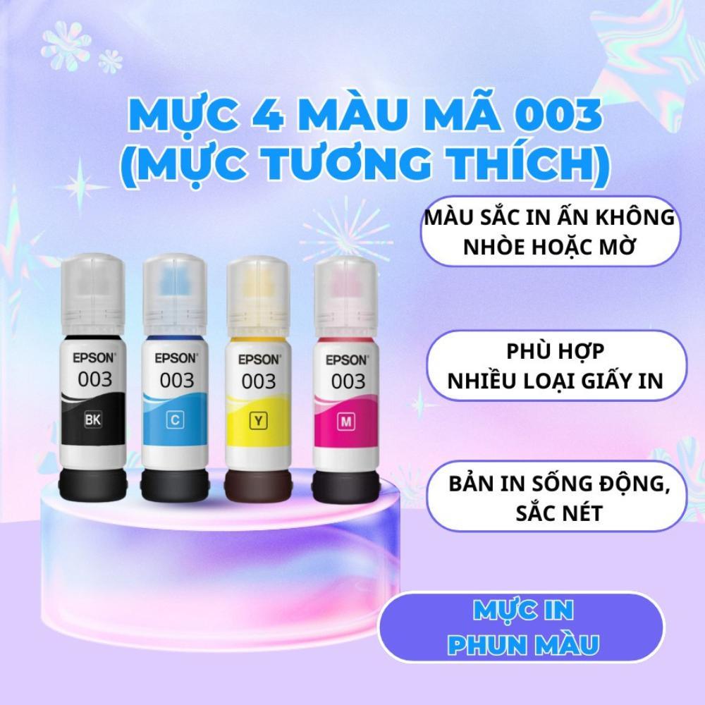Mực in Epson (TƯƠNG THÍCH) mã 003 L1110/ L3110/ L3150/ L4150/ L3210,.(MUA COMBO TẶNG 1 CHAI)