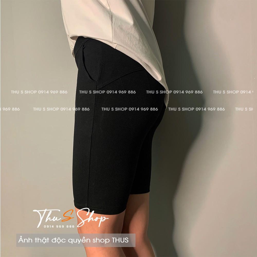 Quần Leeging Lửng Lưng Cao Nâng Mông Cạp Chun Vải Thun Cotton Co dãn hàng đẹp