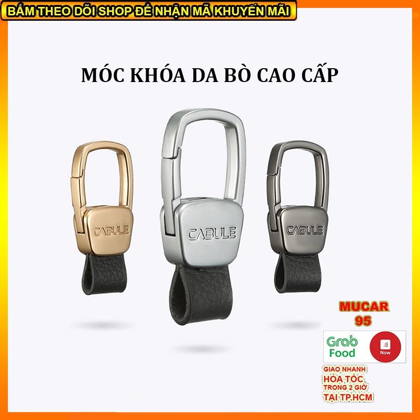 Móc khóa da bò đa năng CABULE cao cấp cho xe ô tô, xe máy, móc khóa đa năng sang trọng