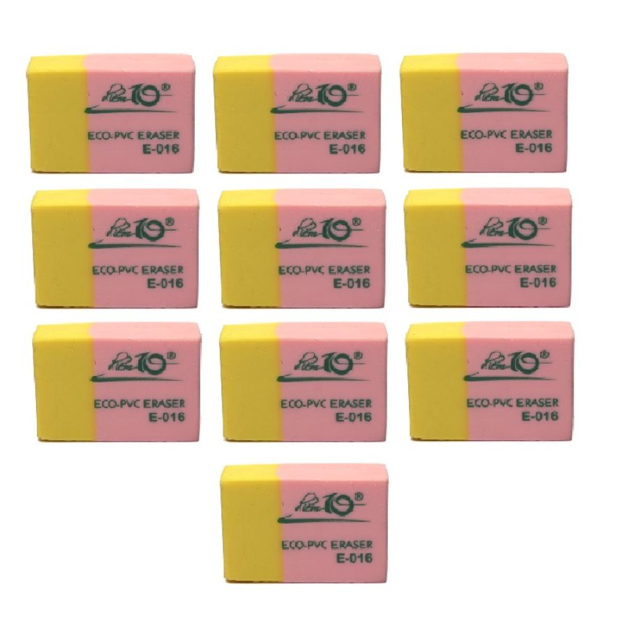 Combo 10 Gôm Thiên Long Điểm 10 E-016