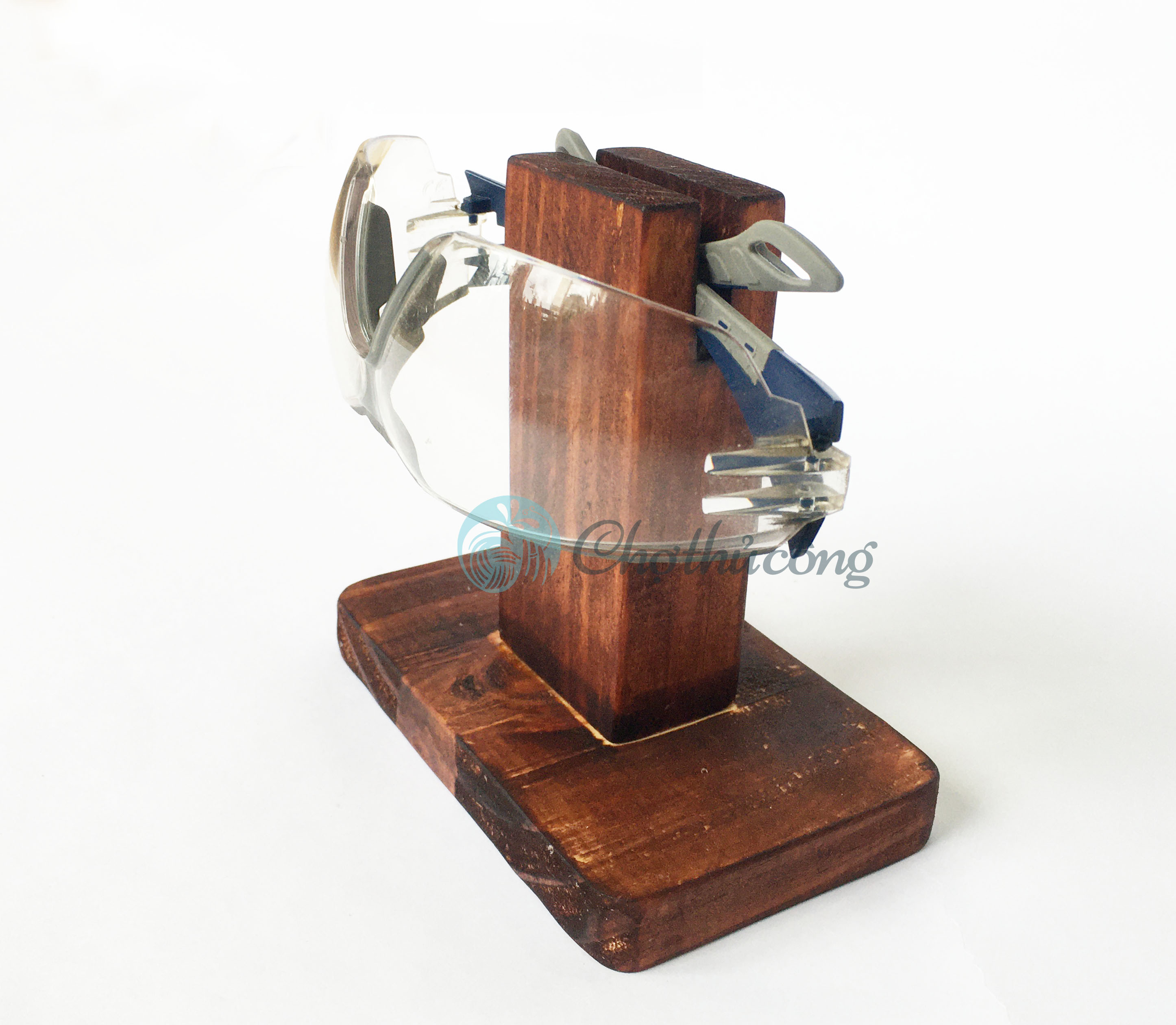 Kệ để mắt kính bằng gỗ thông tự nhiên, giá treo kính decor - kệ trưng mắt kính trang trí vintage, phụ kiện mắt kính cao cấp
