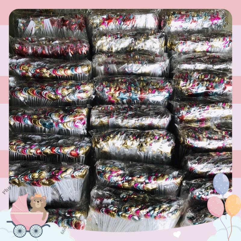 Set 6 que nhựa topper sao da cắm bánh sinh nhật hpbd