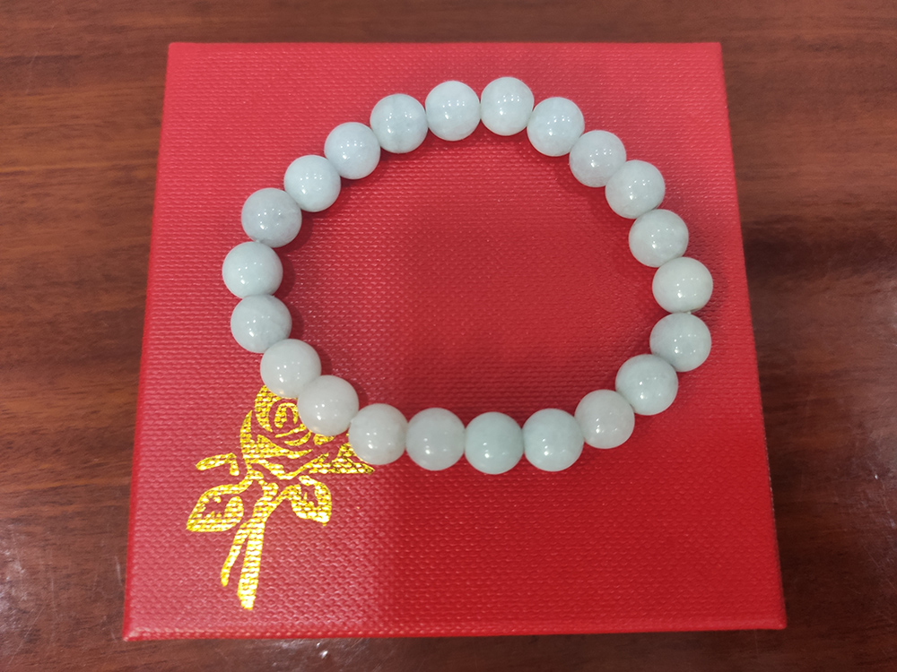 Vòng tay phong thủy đá cẩm thạch 8 ly