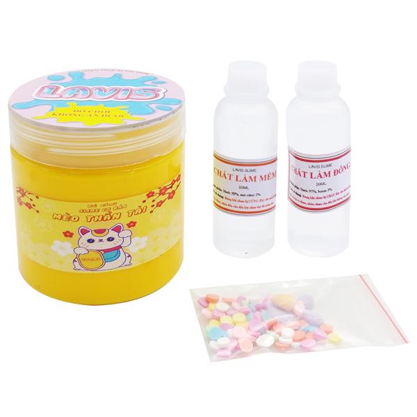 Đồ Chơi Slime Cơ Bản Lavis: Mèo Thần Tài - 200 ml