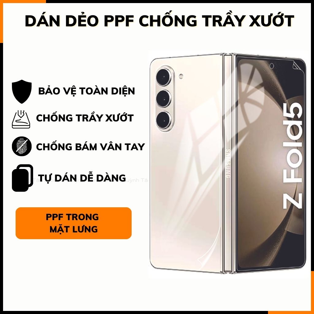 Dán màn hình z fold 5 dẻo PPF trong suốt hoặc nhám bảo vệ màn hình mua 1 tặng 1 huỳnh tân store