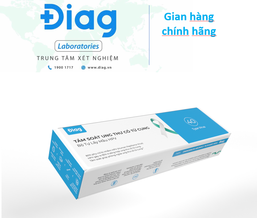 Test HPV - Bộ tự lấy tầm soát ung thư cổ tử cung tại nhà - Diag