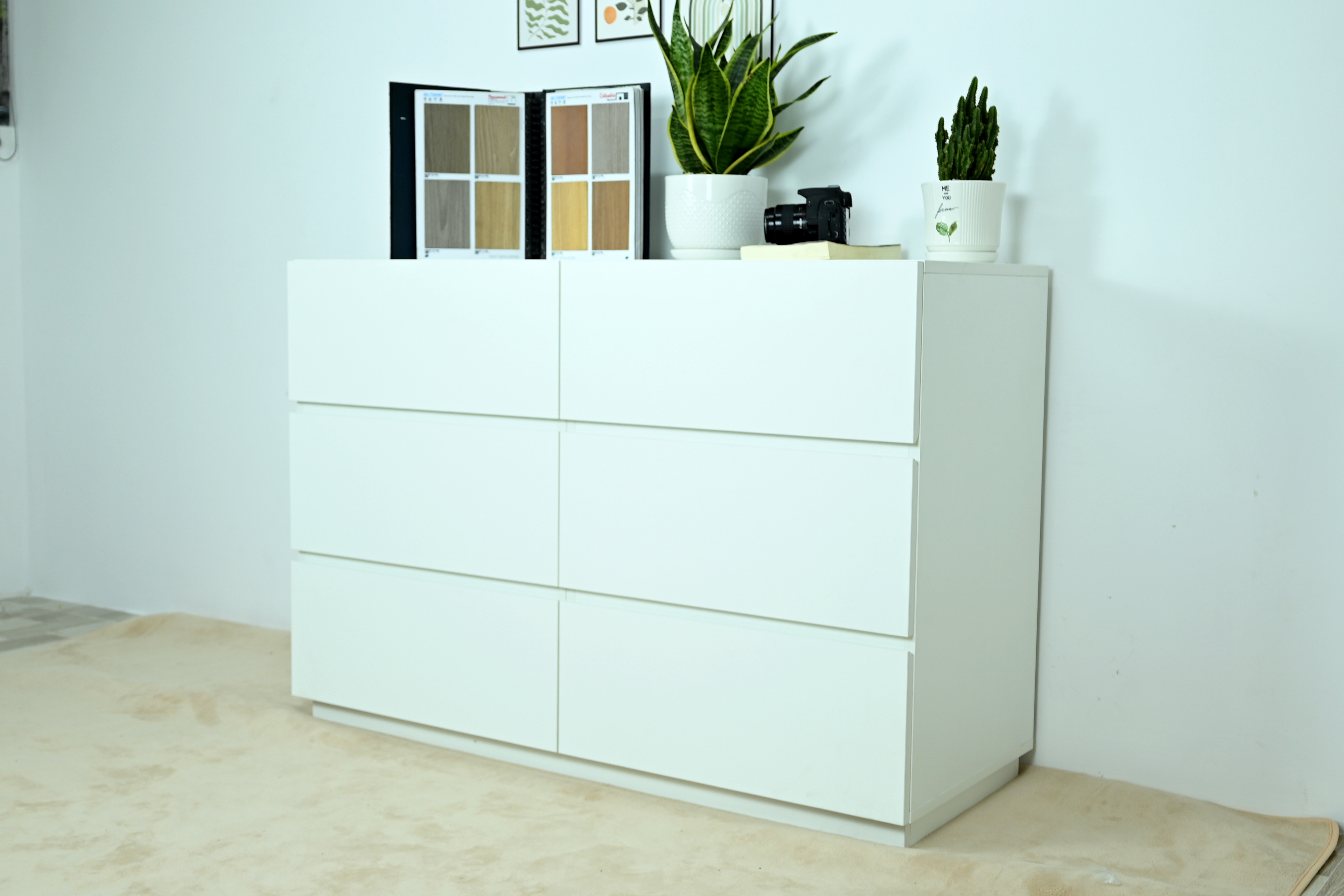 [Happy Home Furniture] MACRO, Tủ đựng đồ - 6 ngăn kéo ,  120cm x 47cm x82cm ( DxRxC), THK_038
