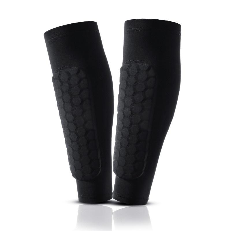 1 Piece Honeycomb Sport Shields Soccer Shin Guard Football Legging Shin Pads Leg Sleeves Adult Support Protective Gear