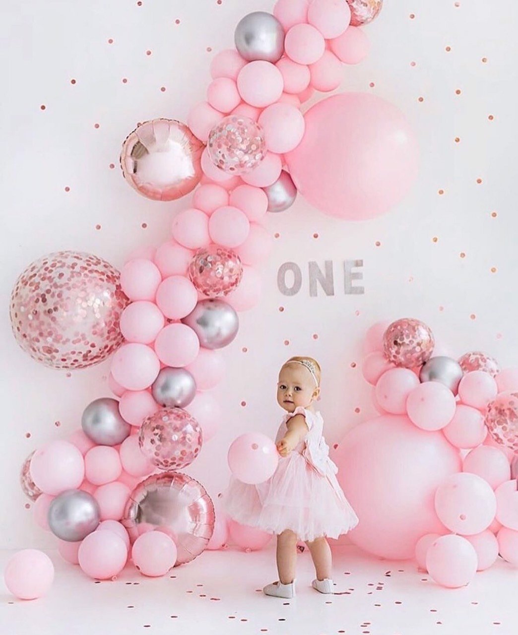 Bộ bong bóng thôi nôi bé gái đẹp Tnoi01