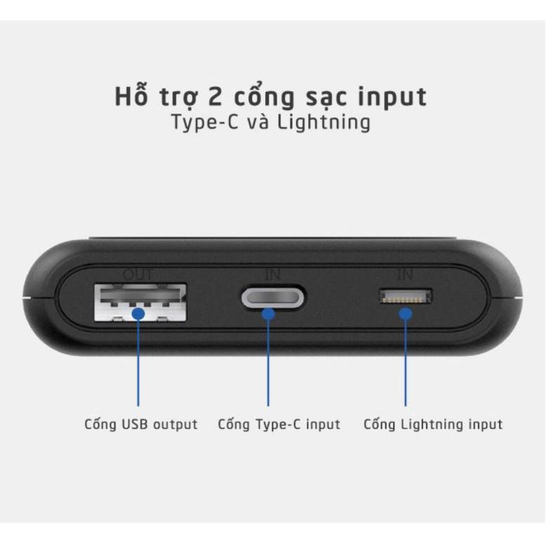 Pin sạc dự phòng 2in1 kiêm đế giữ điện thoại TX10 10000mAh