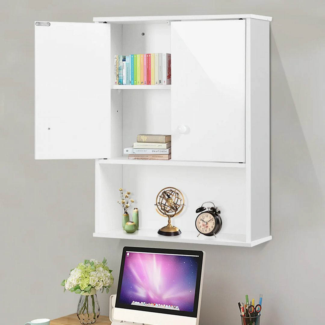 Tủ phòng tắm gỗ hiện đại SMLIFE Salamina | Gỗ MDF dày 17mm chống ẩm | D50xR17xC65cm