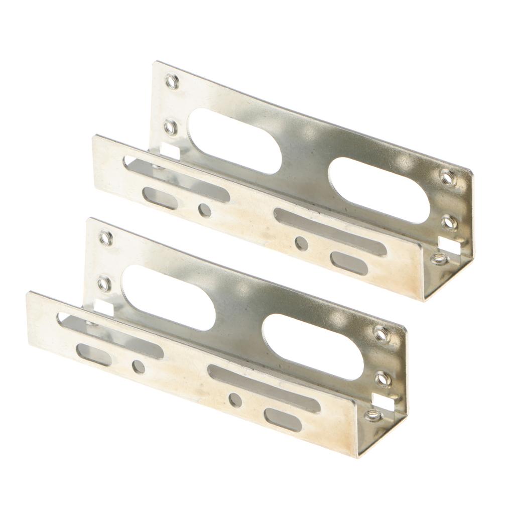3Pcs 3.5" to 5.25" Bay Hard Disk Drive HDD Mounting Bracket Adapter for PC
