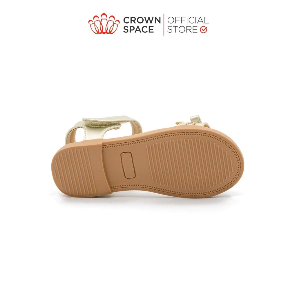 Sandal Đi Học Dành Cho Bé Gái Crown Space Cao Cấp CRUK7037- Thiết Kế Chuẩn Y Khoa - Chống Hôi Chân - Size 26 đến 32